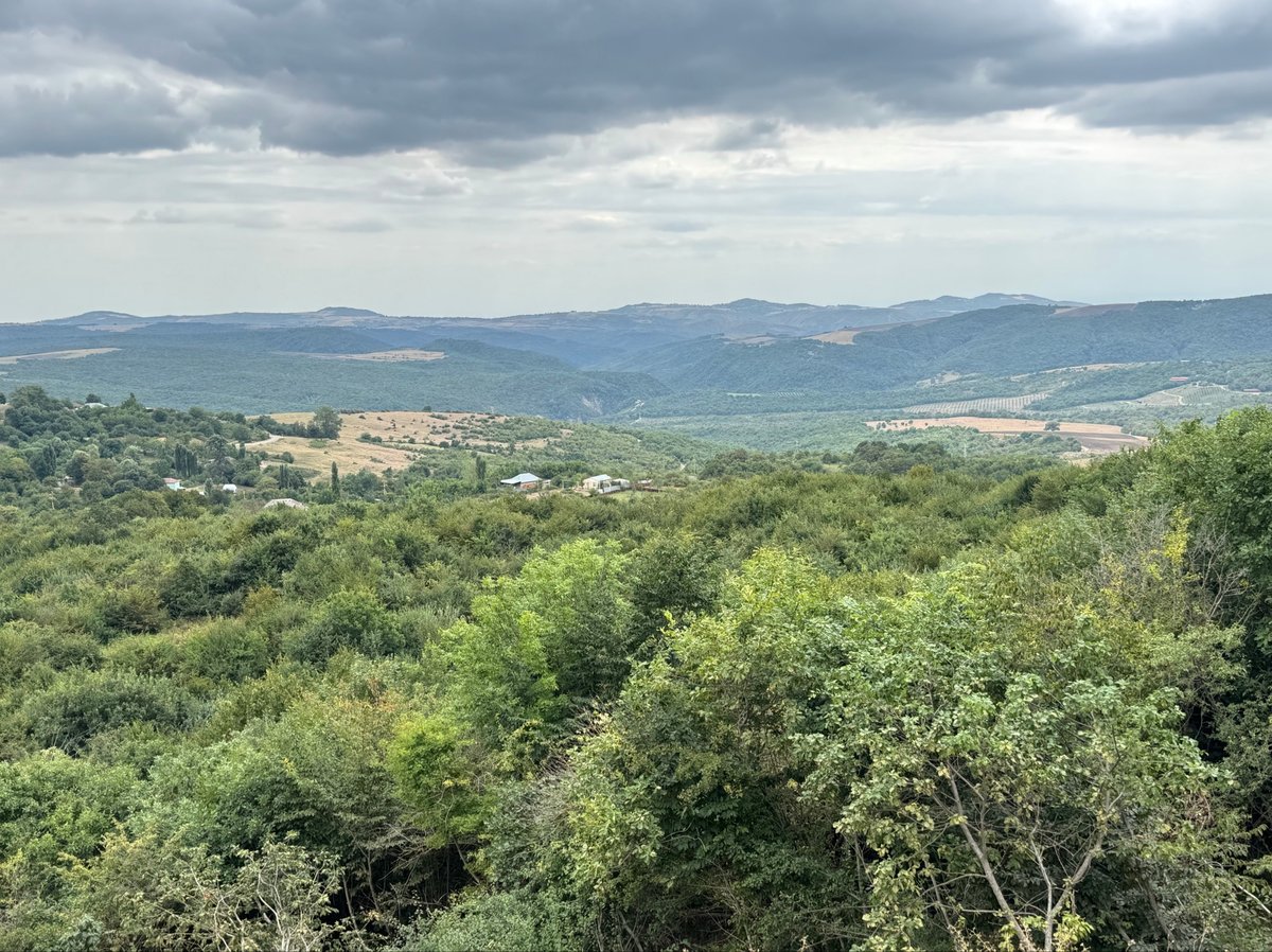 view from 1000m towards the west Valley, Azerbaijan