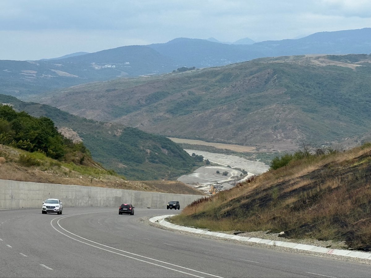 Climbing in lowest gear from down there!, Azerbaijan