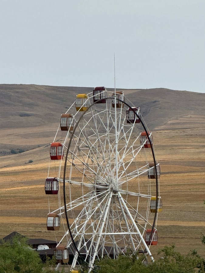 Surreal big wheel, Azerbaijan