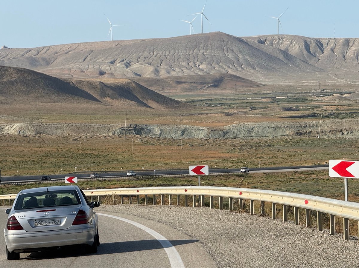 40km to Baku and views are compelling, Azerbaijan