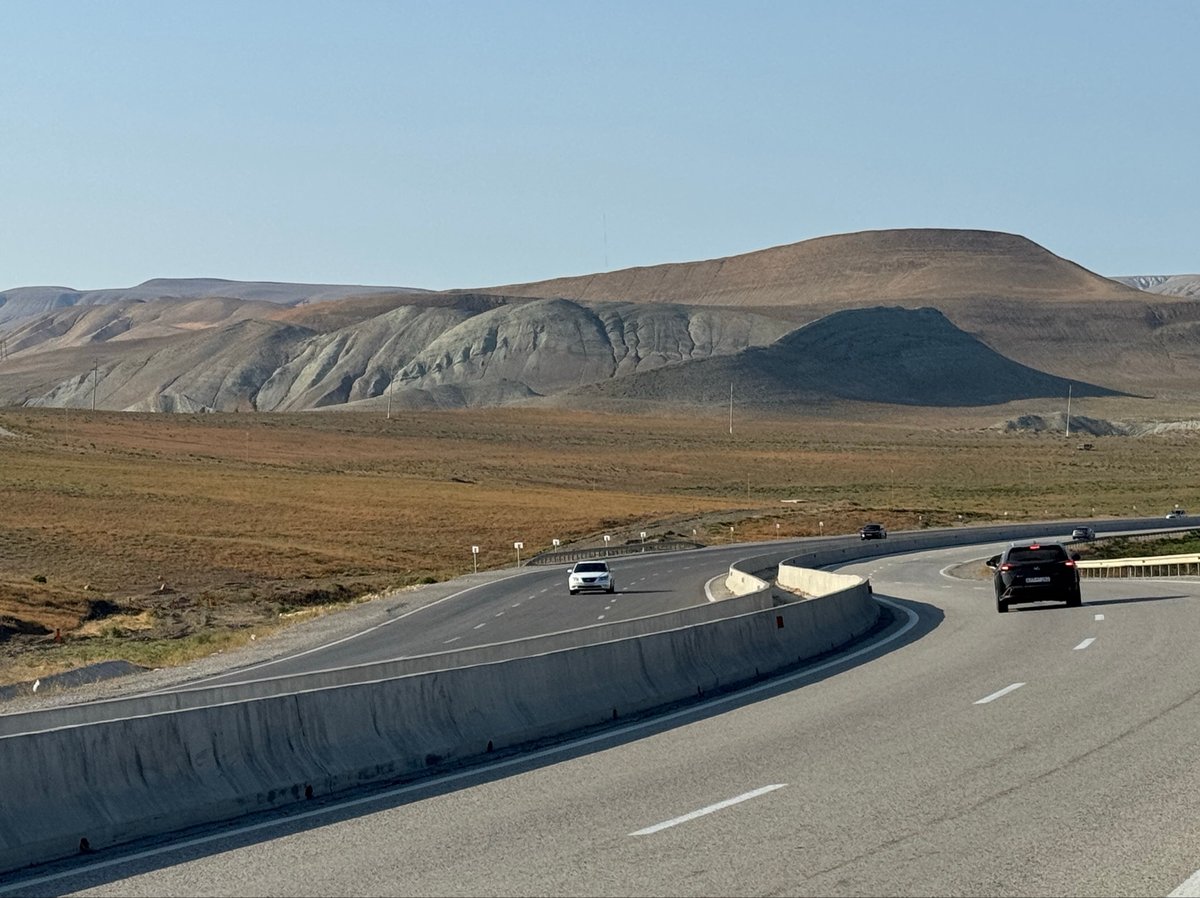 40km to Baku and views are compelling, Azerbaijan