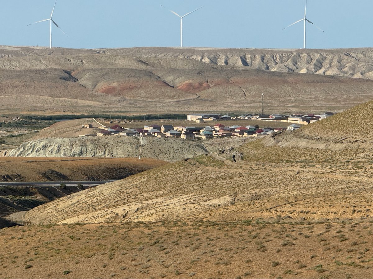 40km to Baku and views are compelling, Azerbaijan