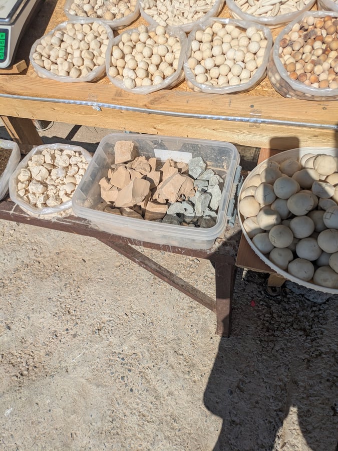 Local bread and small shop, Uzbekistan