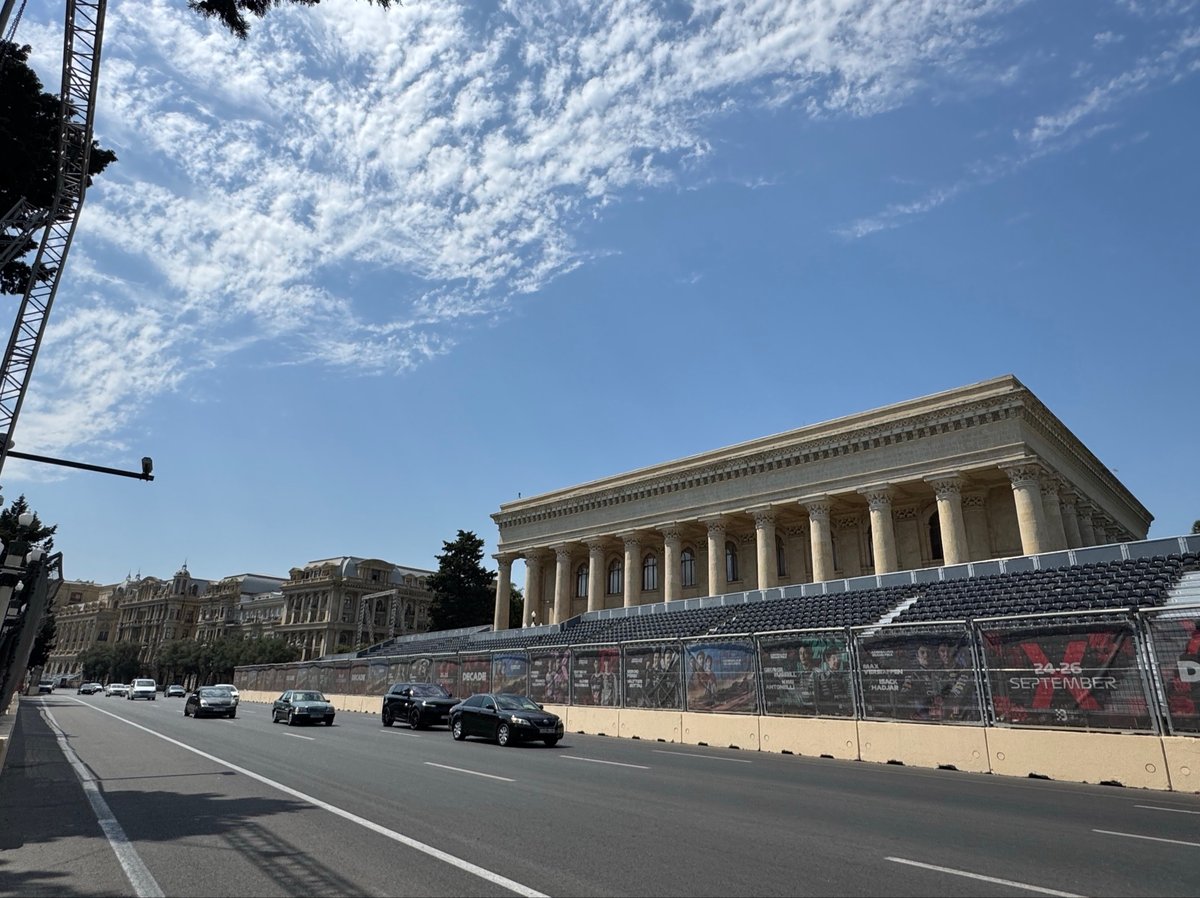 Ending Stage 16 in BAKU Azerbaijan, Azerbaijan