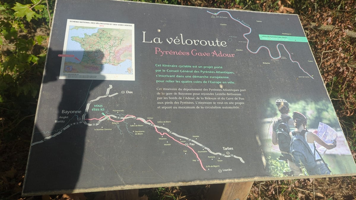 La veloroute Pyrenees, Frankreich