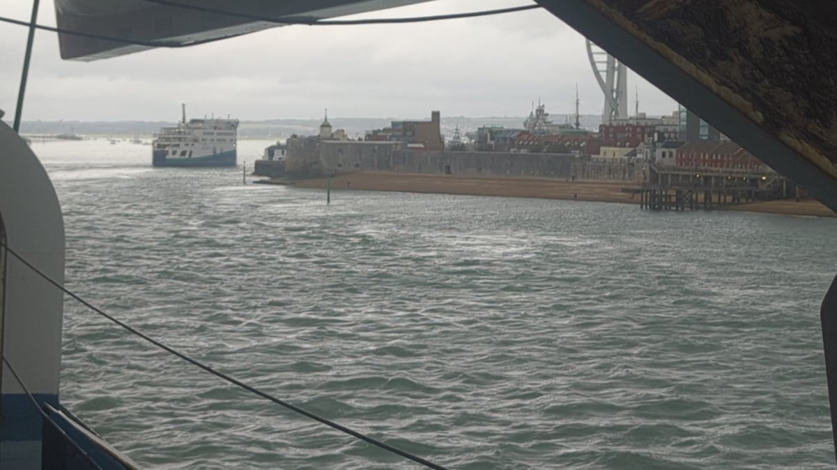 Arrived Portsmouth, England