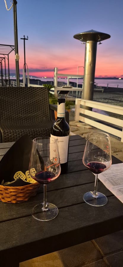 Dinner on the Venetian coast, Italy