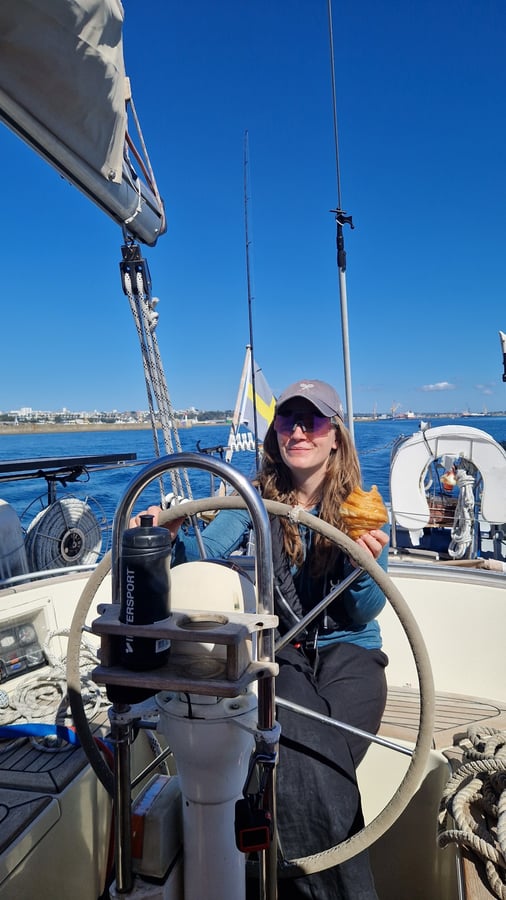 Smooth sailing along the Bretagne coast, France
