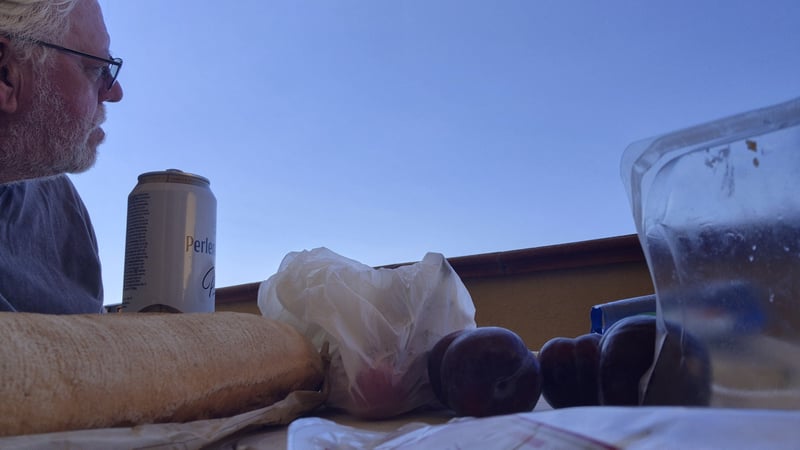 And back home for a picnic on the terrace, Italy