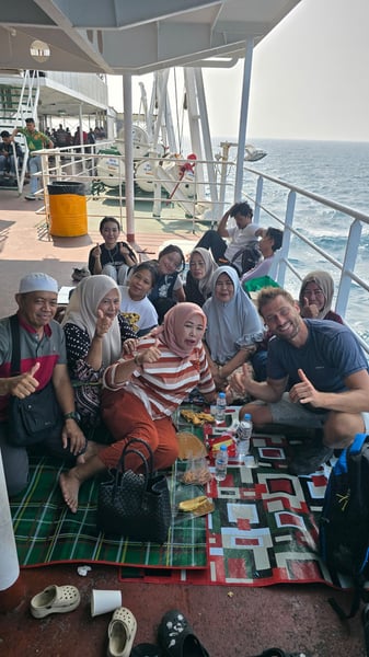 Crossing to makassar