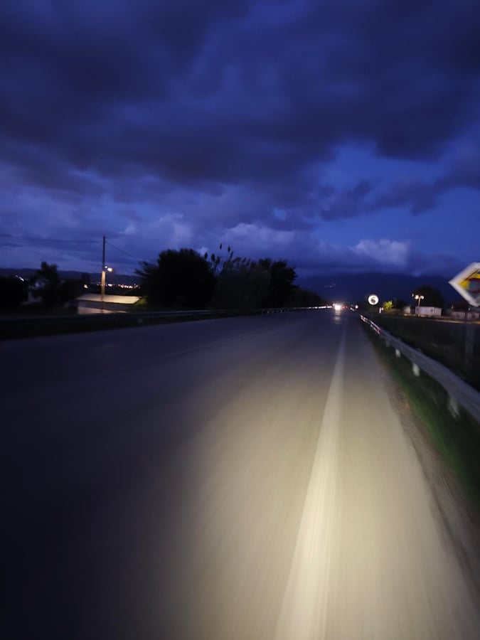 On the road to Agrinio, Greece