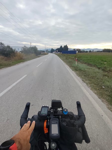 On the road, Albania