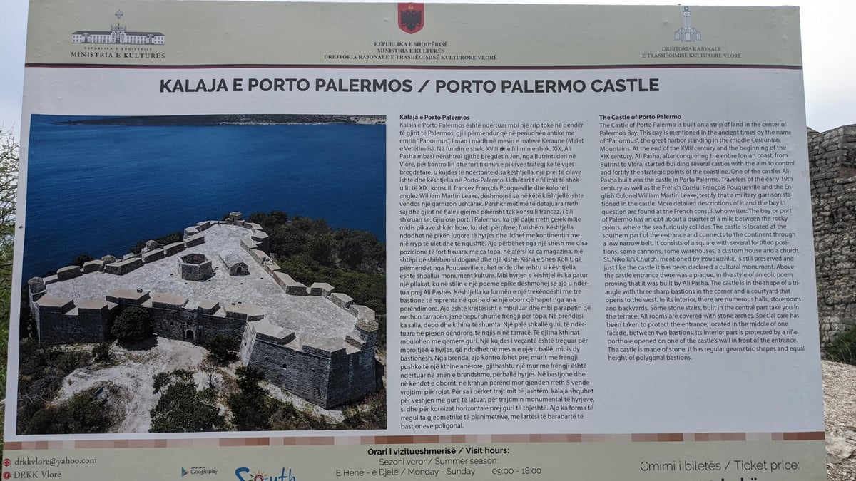 Schloss Porto Palermo, Albanien