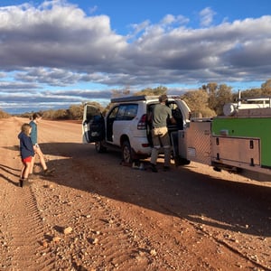 flat tyre in the middle of nowhere by Newluks