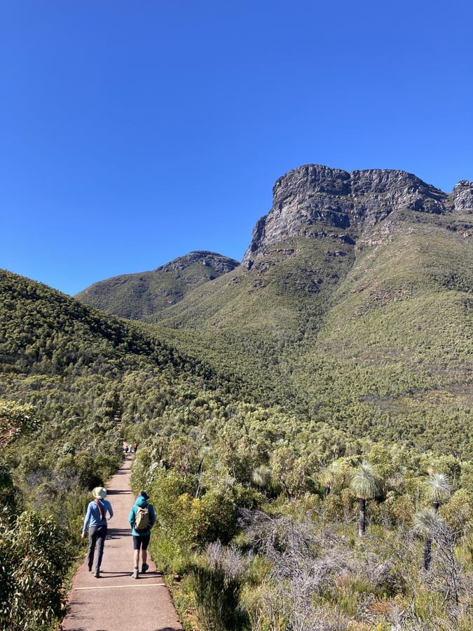 Große Wanderung hinauf zum Bluff Knoll, Australien