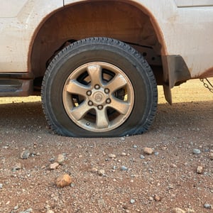 Our Flat Tyre ☹️ by Newluks