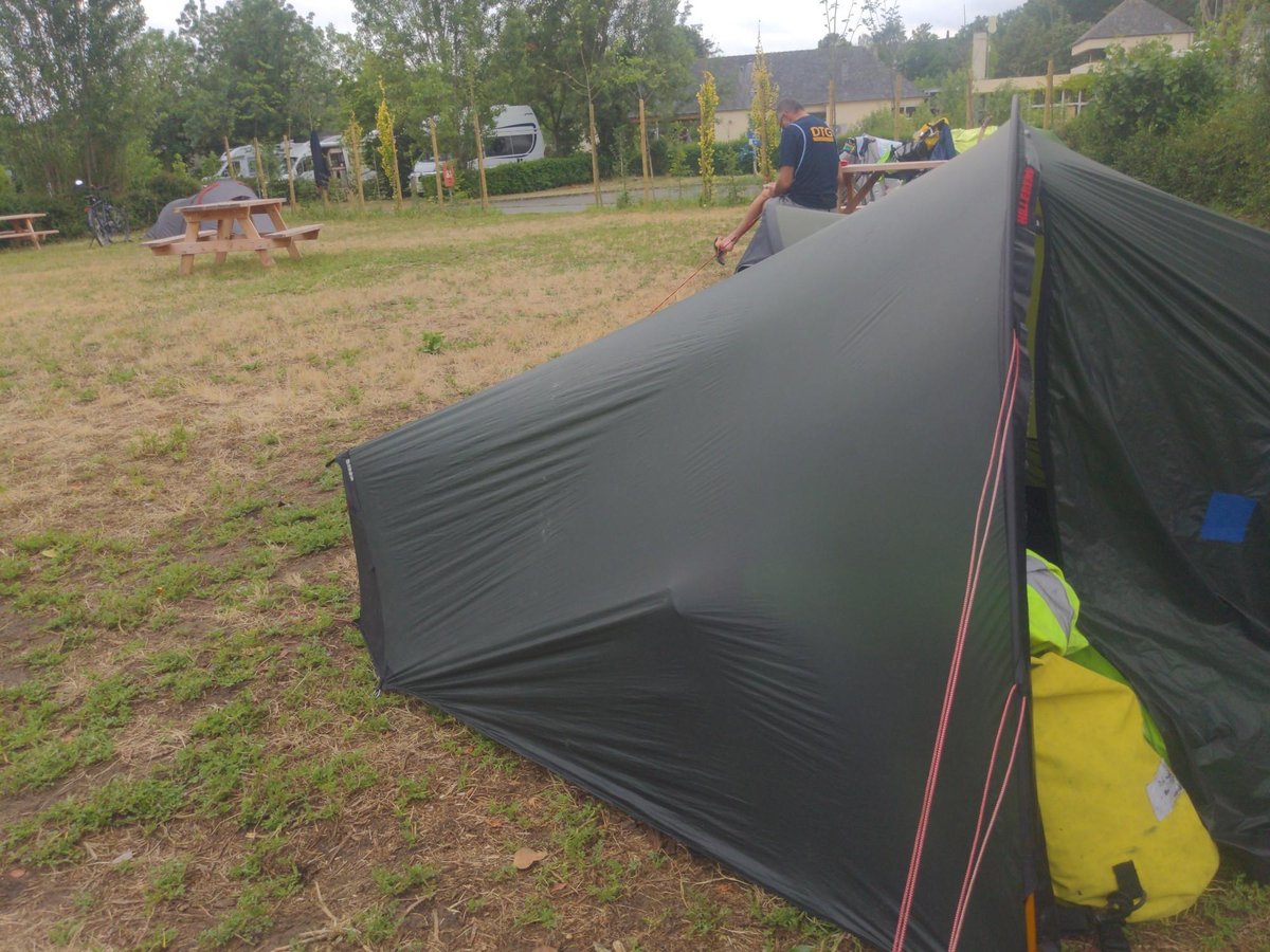 Campingplatz am Lake Maine, Frankreich