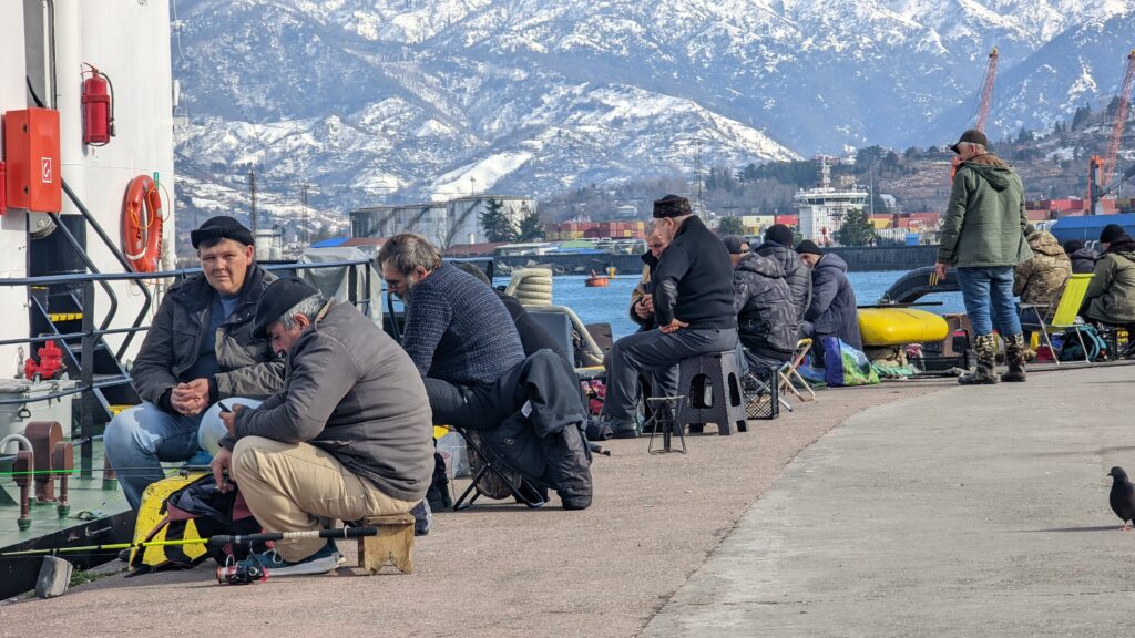 Harbour scene in Batumi Georgia